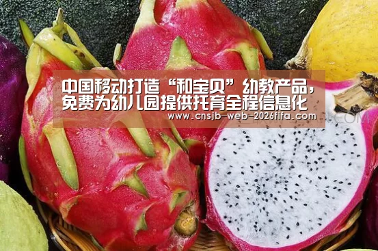 中国移动打造“和宝贝”幼教产品,免费为幼儿园提供托育全程信息化监管服务【世界杯投注】(图2) 2026世界杯